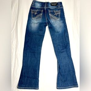 Rock & Roll Cowgirl Bootcut Jeans 27 x 28 (professionally hemmed) with bling